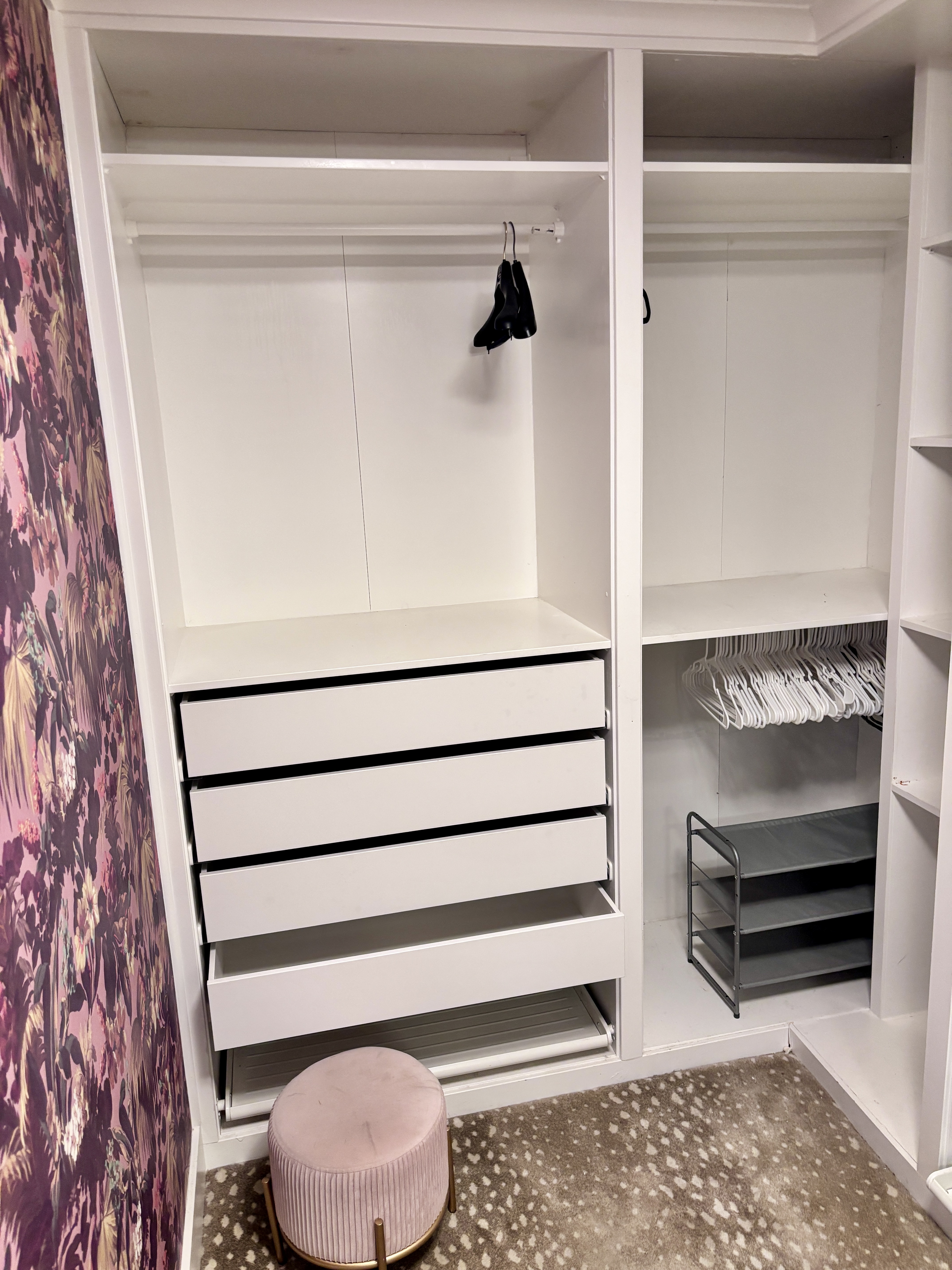 Walk-in closet interior
